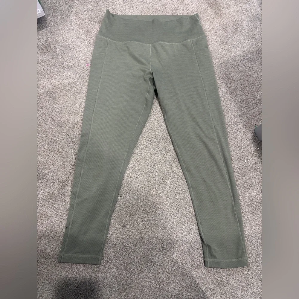 Prana Becksa 7/8 Legging Sage Heather XL Outdoorsy Athleisure Outdoor Hiking